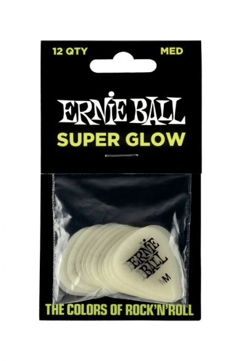 Ernie Ball Medium Super Glow Pick (12 Pack)