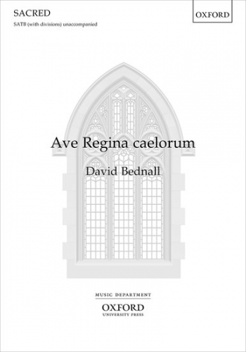 Ave Regina caelorum for SATB (with divisions) unaccompan