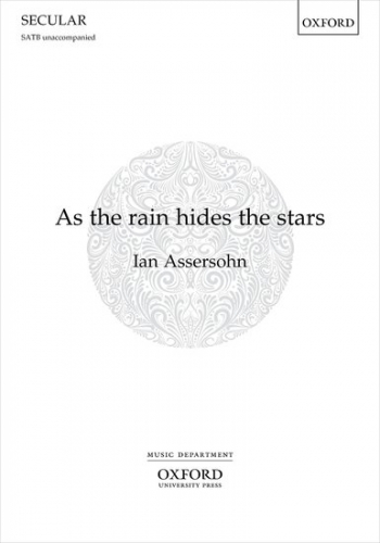 As the rain hides the stars for SATB unaccompanied