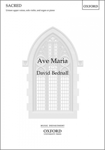 Ave Maria for unison upper voices, solo violin and orga