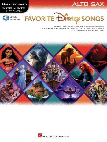 Instrumental Play-Along Favorite Disney Songs: Alto Saxophone (Book/Online Audio)