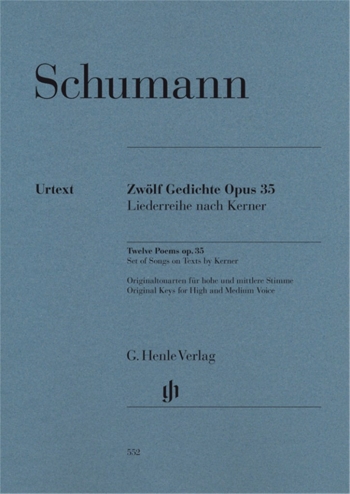 Twelve Poems Op. 35, Set Of Songs On Texts: High And Medium Voice (Henle)
