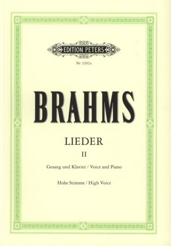 Lieder: Complete Songs Vol.2 High Voice And Piano (Peters)