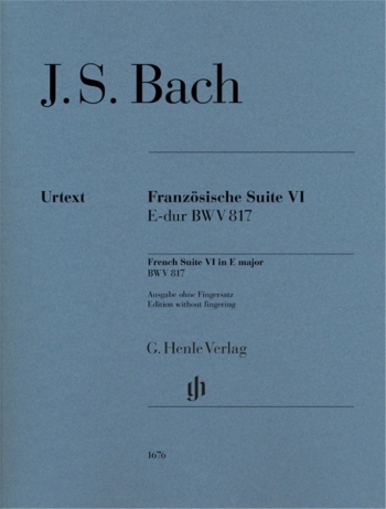 French Suites No.VI In E Major BWV817 Piano (Henle)