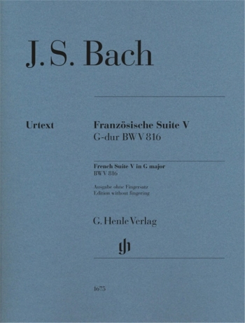 French Suites No.V In G Major BWV816 Piano (Henle)