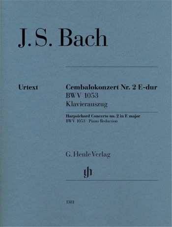 Harpsichord Concerto No.2 In E Major: Bwv1053 Piano  (Henle)