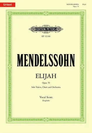 Elijah Op.70: Vocal Score English (Peters)