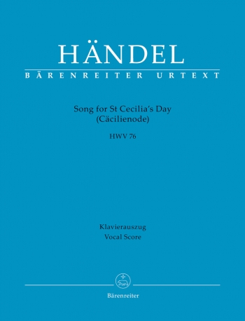 Song For St Cecilias Day: Vocal Score (Barenreiter)