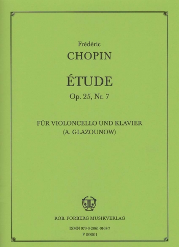 Etude Op.25 No.7: Cello & Piano (Glasunov)