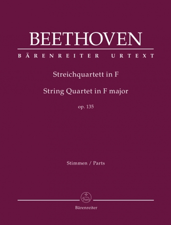 String Quartet Op.135 F Major: Set Of Parts (Barenreiter)
