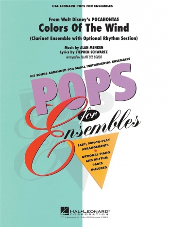 Colours Of The Wind : Clarinet Ensemble: Sc&Pts: Hal Leonard Pops For Ensembles