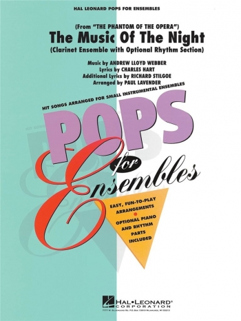 The Music Of The Night: Clarinet Ensemble: Sc&Pts: Hal Leonard Pops For Ensembles