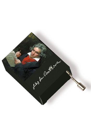 Hand Crank Music Box: Beethoven Portrait