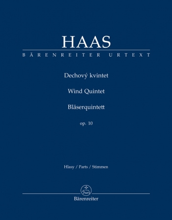 Bläserquintett Op.10 Wind Quintet Set Of Parts (Barenreiter)