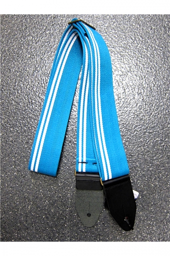 Leathergraft Guitar Strap - Racing TurquoiseCanvas & Suede Ends 2"