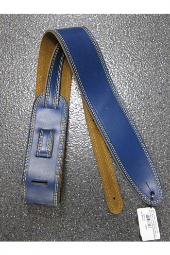 Leathergraft Doc Martin Standard Blue 2.5" Leather Guitar Strap