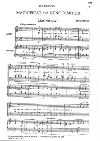 Magnificat & Nunc Dimittis  SATB (S&B)