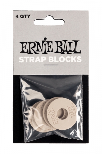 Ernie Ball Strap Block 4 Pack Grey