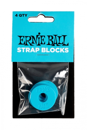 Ernie Ball Strap Block 4 Pack Blue