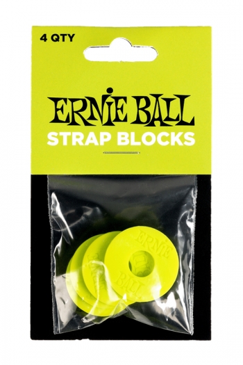 Ernie Ball Strap Block 4 Pack Green