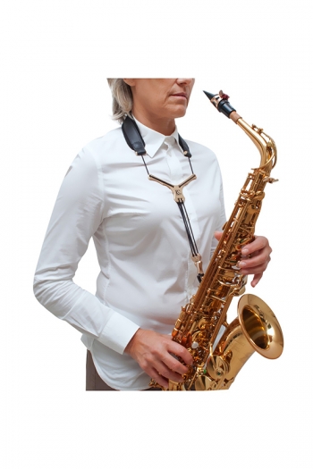 BG Zen Saxophone Strap: Metal Coated Snap Hook