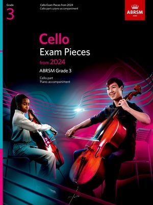 ABRSM Cello Exam Pieces Grade 3 2024 Cello Part Only
