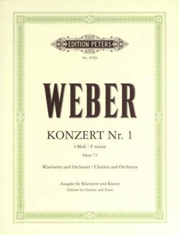Concerto F Minor Op.73/1: Clarinet & Piano (Peters)