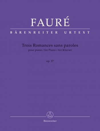 Trois Romances Sans Paroles For Piano Op. 17 N 52  (Barenreiter)