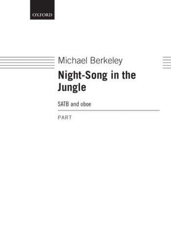 Night song in the jungle for SATB and oboe part