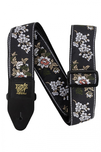 Ernie Ball Jacquard  White Blossom Guitar Strap