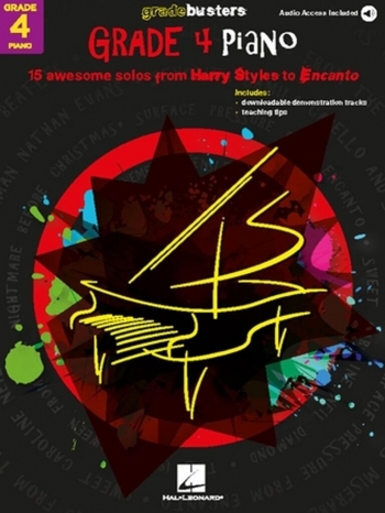 Gradebusters Grade 4 Piano: 15 Awesome Solos From Harry Styles To Encanto: Book & Audio
