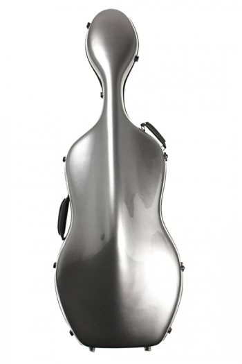 Young Polycarbonate Cello Case - Silver Weave