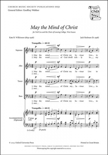 May The Mind Of Christ Vocal SATB (OUP)