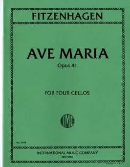 Ave Maria:  4 Cellos Set Of Parts (International)