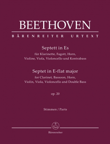Septet In E-flat Major Op.20 (Set Of Parts) (Barenreiter)