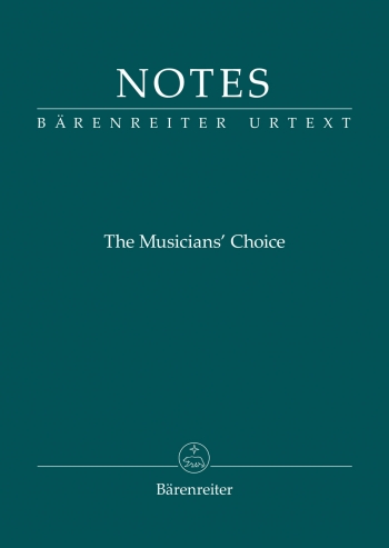 Manuscript: Notes: The Musicians Choice (Smetana Green) (Barenreiter)