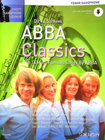 Schott Saxophone Lounge: Abba Classics Tenor Sax & Piano Book & Audio