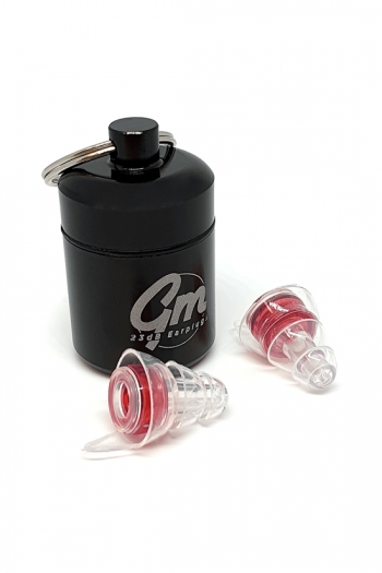 Guitarman Reusable 23dB  Filter Ear Plugs In Cannister