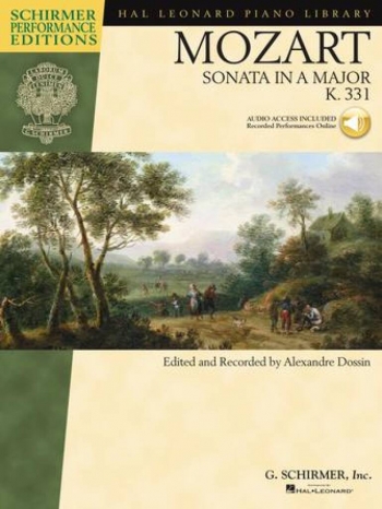 Sonata A Major K331 Piano Book And Audio Online (Schirmer)