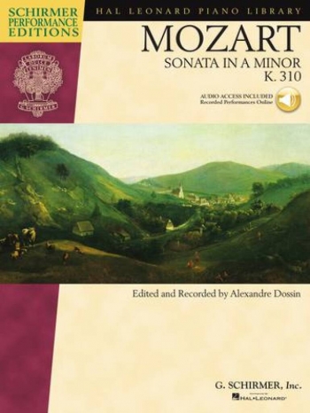 Sonata A Minor K310 Piano Book And Audio Online (Schirmer)