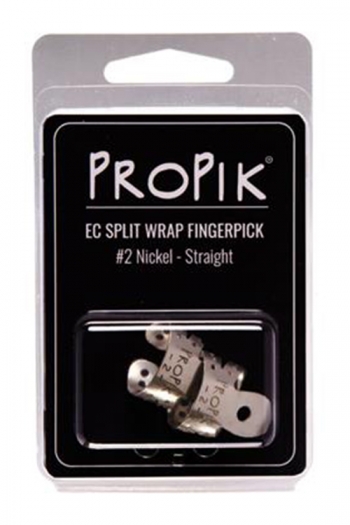 Propik Extra Comfortable Finger Pick: Two-Pack: Nickel: Straight