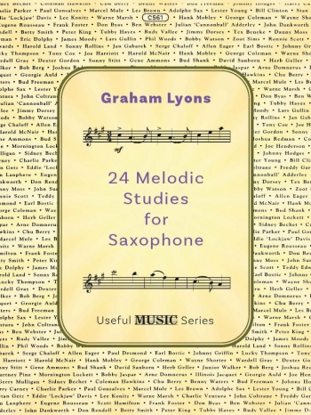 24 Melodic Studies For Saxophone: Alto Sax (Lyons)