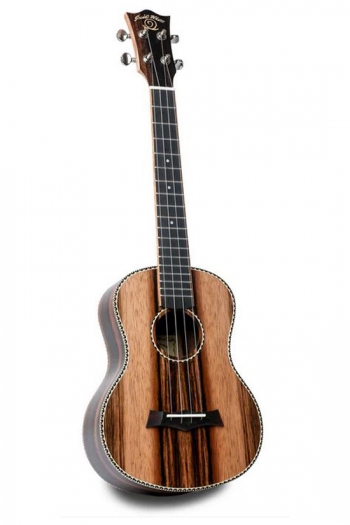 Snail E598 Ebony Tenor Ukulele: Includes Gig Bag