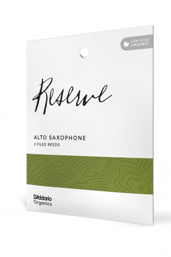 D'Addario Organic Reserve Filed Alto Saxophone Reeds (3 Pack)