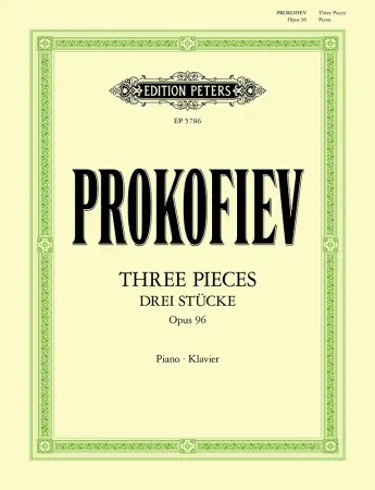 Three Pieces For Piano Op. 96 (1941/42) Piano Solo (Peters)