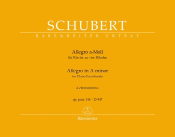 Allegro In A Minor For Piano Duet Op.post. D 947 (Barenreiter)