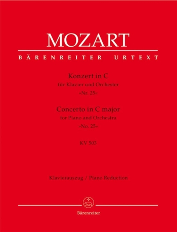 Piano Concerto No.25 C Major K. 503: Piano Reduction (Barenreiter)