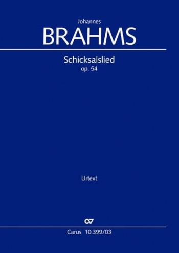 Schicksalslied: Op.54: SATB & Piano (Carus)