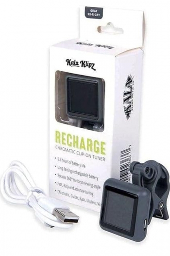 Kala Rechargeable Clip On Tuner Chromatic Grey