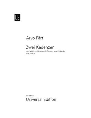 2 Cadenzas: Solo Cello (Universal)